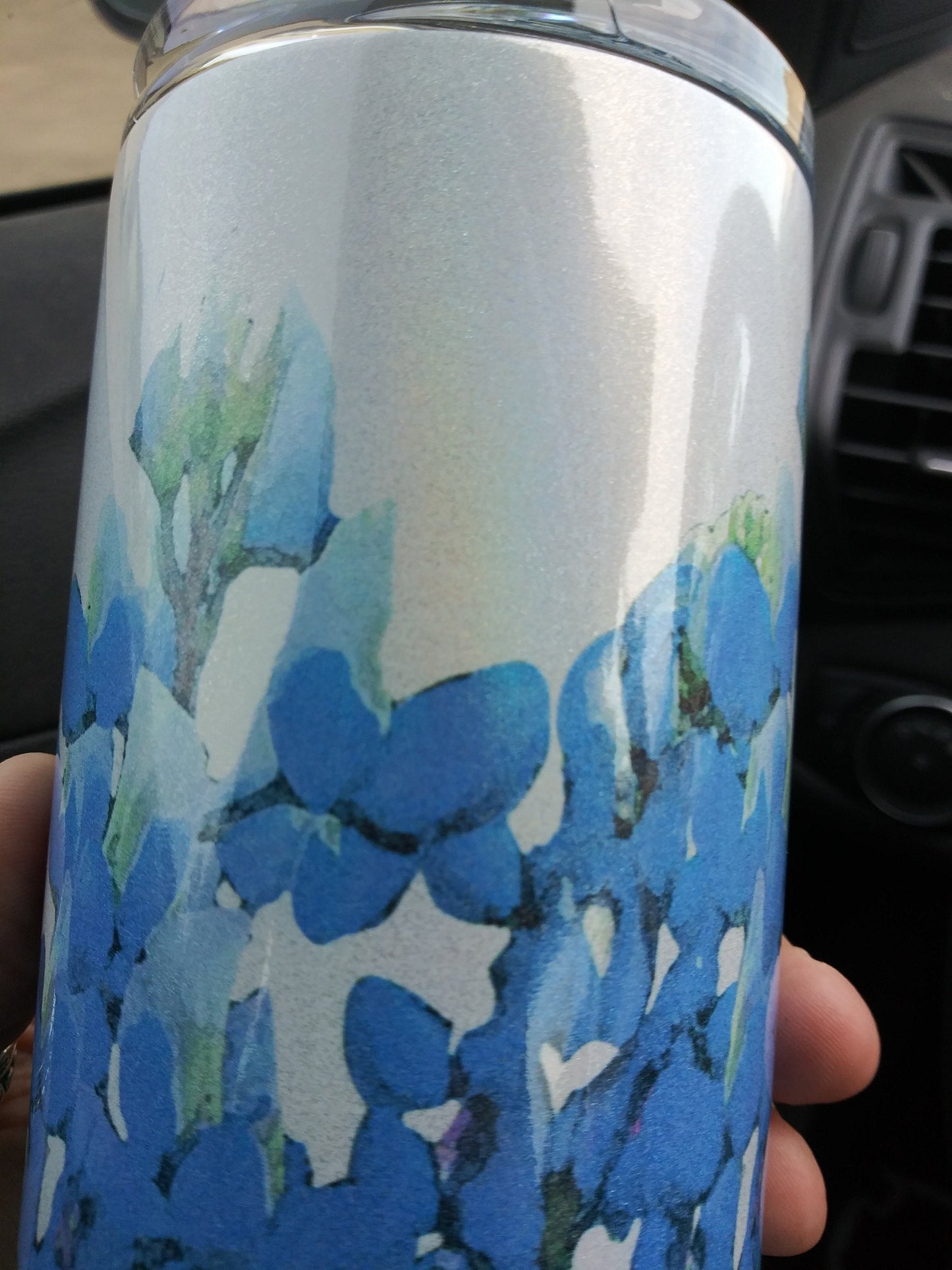 Bluebonnets and Yellow Roses/20oz tumbler/Glitter tumbler/Texas/Texas lovers/custom tumbler/personalized cup/Texas State flower bluebonnets