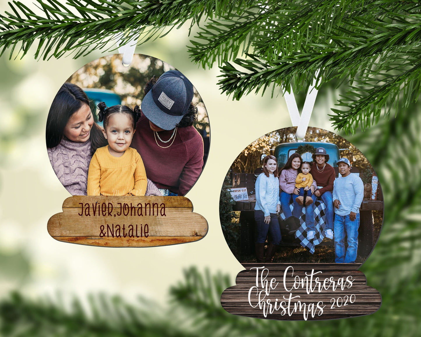 Personalized Photo ornament/Christmas gift under 20/Christmas gift/Photo ornament/Family gift tradition/mom gift/family tradition/Christmas