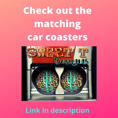 Cactus Turquoise Gem Leopard air freshener/Cactus Air Freshener/Leopard/Cactus/Turquoise/Gems/Gift for Mom/Mothers day gift/new car deocr