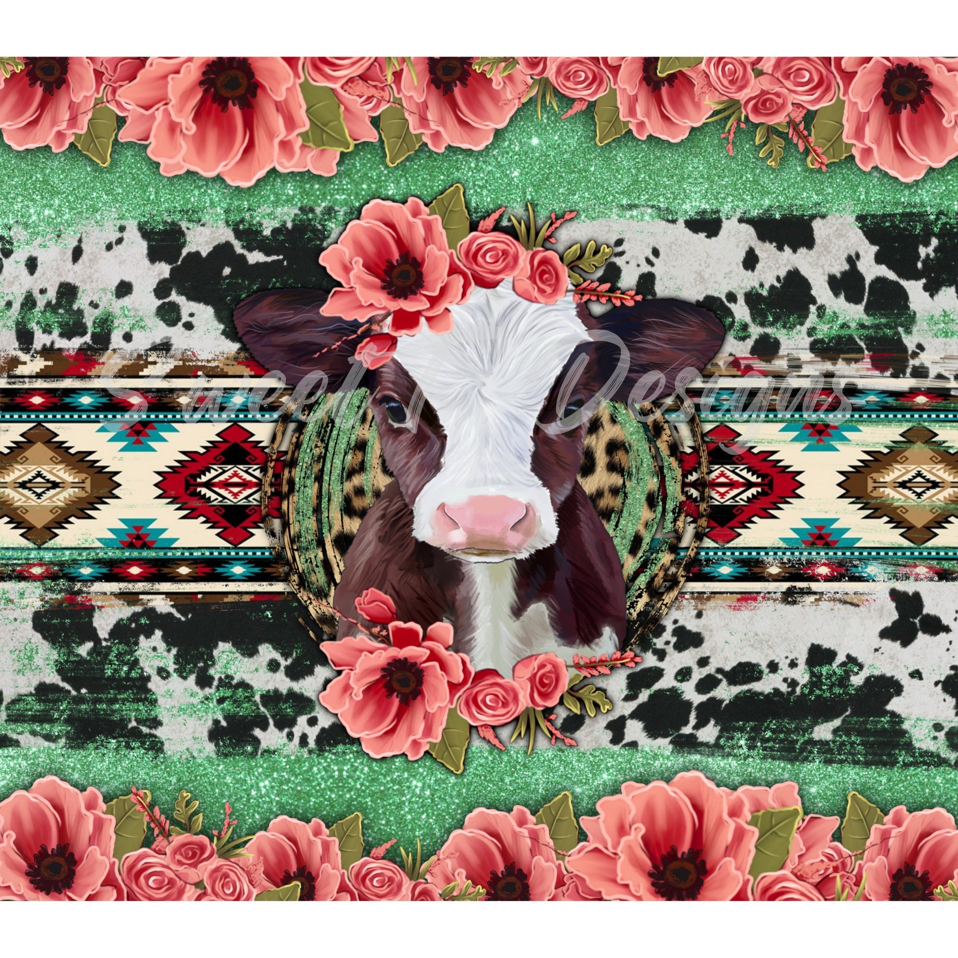 Baby Calf tumbler/Leopard/cow print/southwest aztec/flowers/Cow lovers/baby cow lover/travel mug/cow cup/Cow 20oz tumbler/lady tumbler