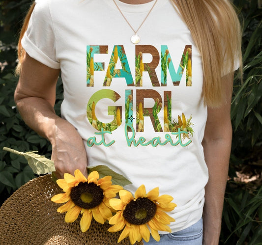 Farm Girl Sunflower tshirt
