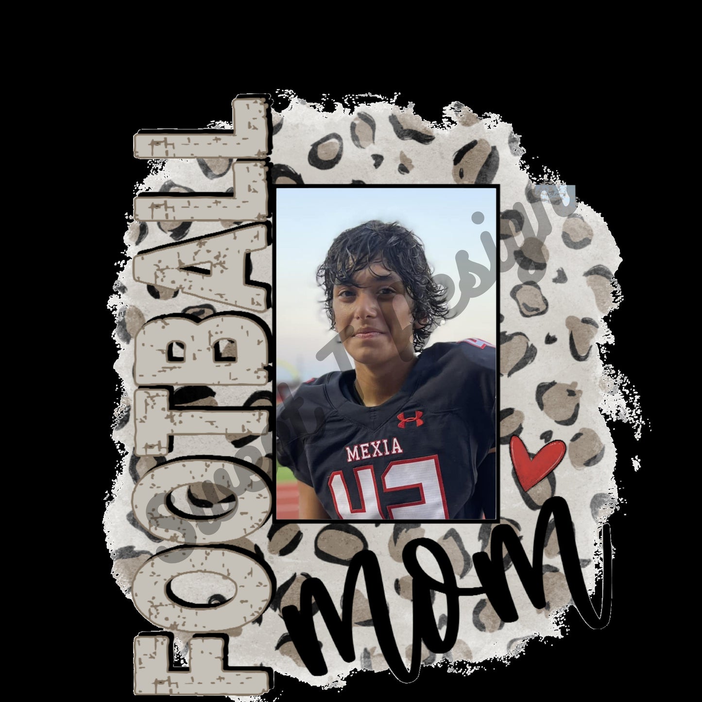 personalized sports mom photo tee - custom photo tee - grandparents shirt