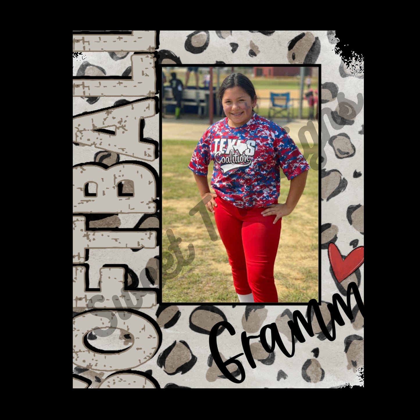 personalized sports mom photo tee - custom photo tee - grandparents shirt