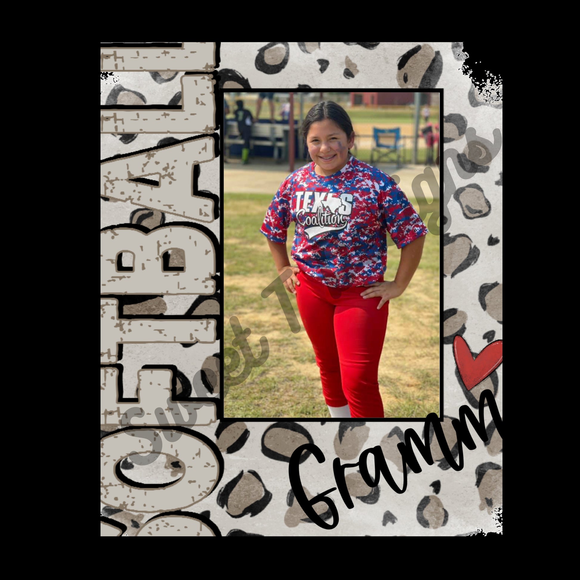 personalized sports mom photo tee - custom photo tee - grandparents shirt