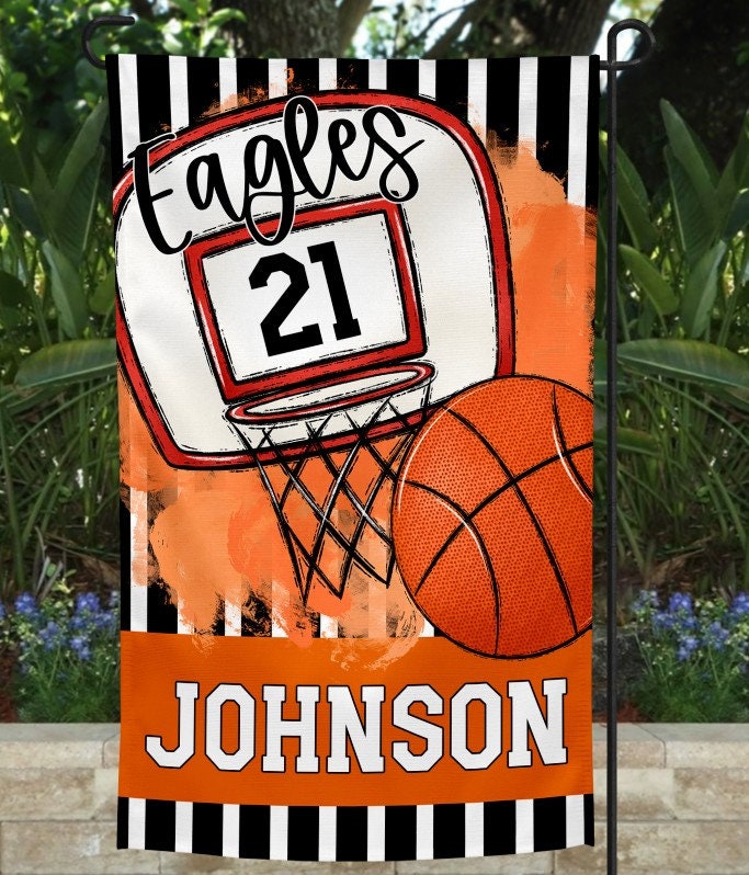 Handcrafted Basketball Spirit Garden Flag - Perfect for Sports Enthusiasts/Sports Mom/basketball fan/Basketball mom