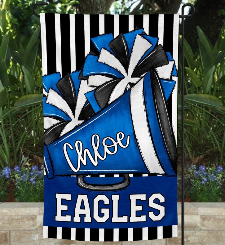 Customizable Cheer Spirit Garden Flag - Personalize Your Message of Team Spirit!