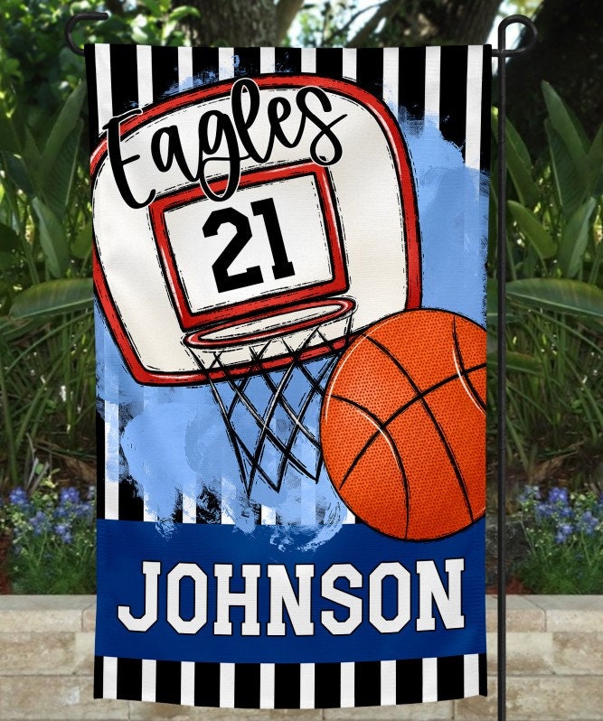 Handcrafted Basketball Spirit Garden Flag - Perfect for Sports Enthusiasts/Sports Mom/basketball fan/Basketball mom