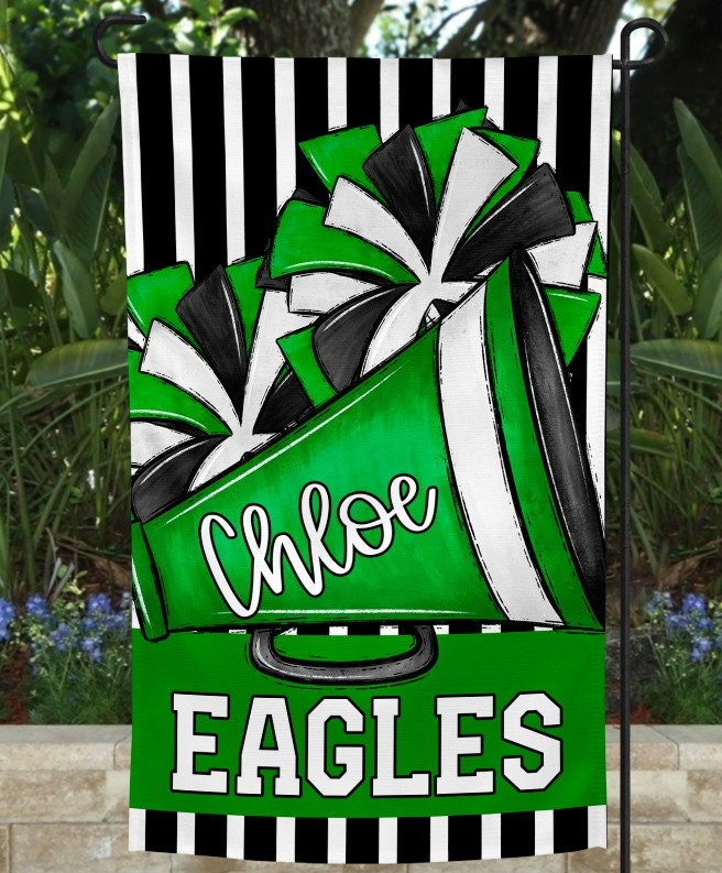 Customizable Cheer Spirit Garden Flag - Personalize Your Message of Team Spirit!