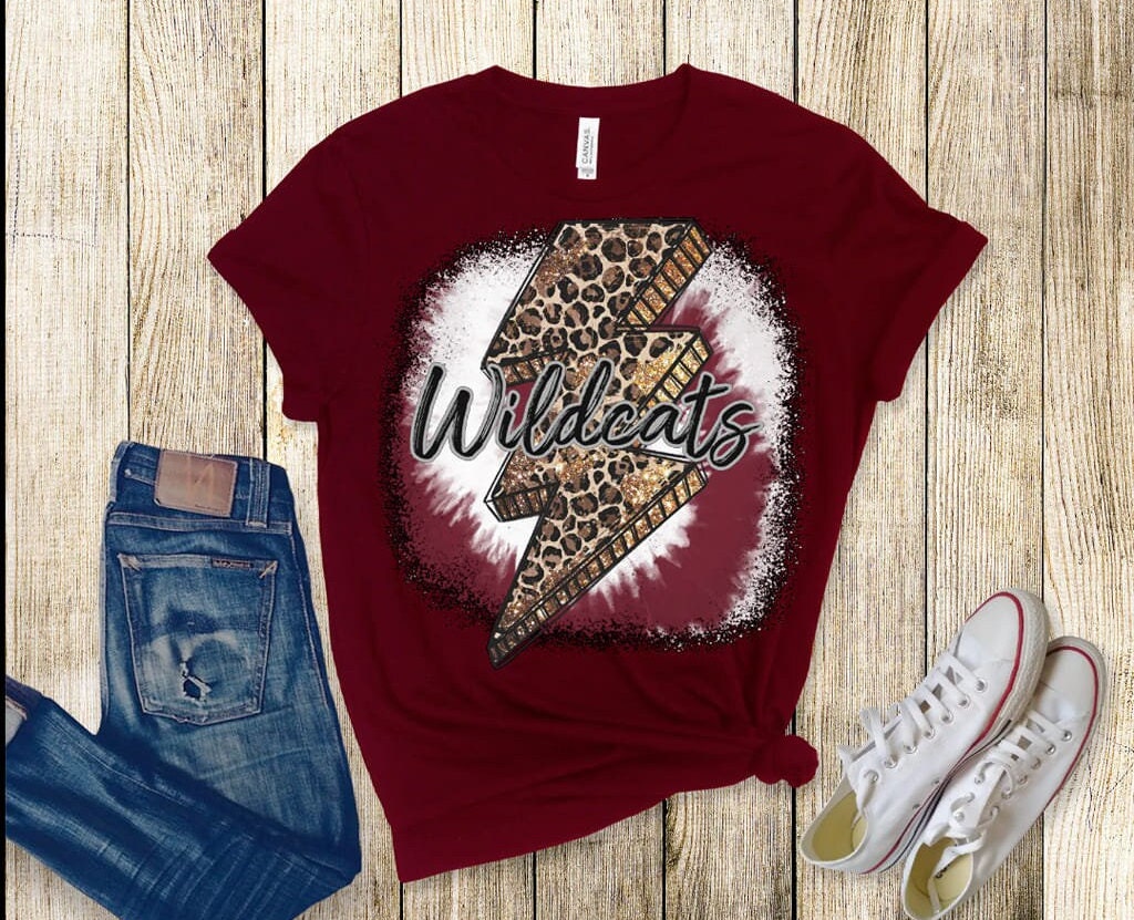 Leopard Lightening Bolt Spirit T-shirt