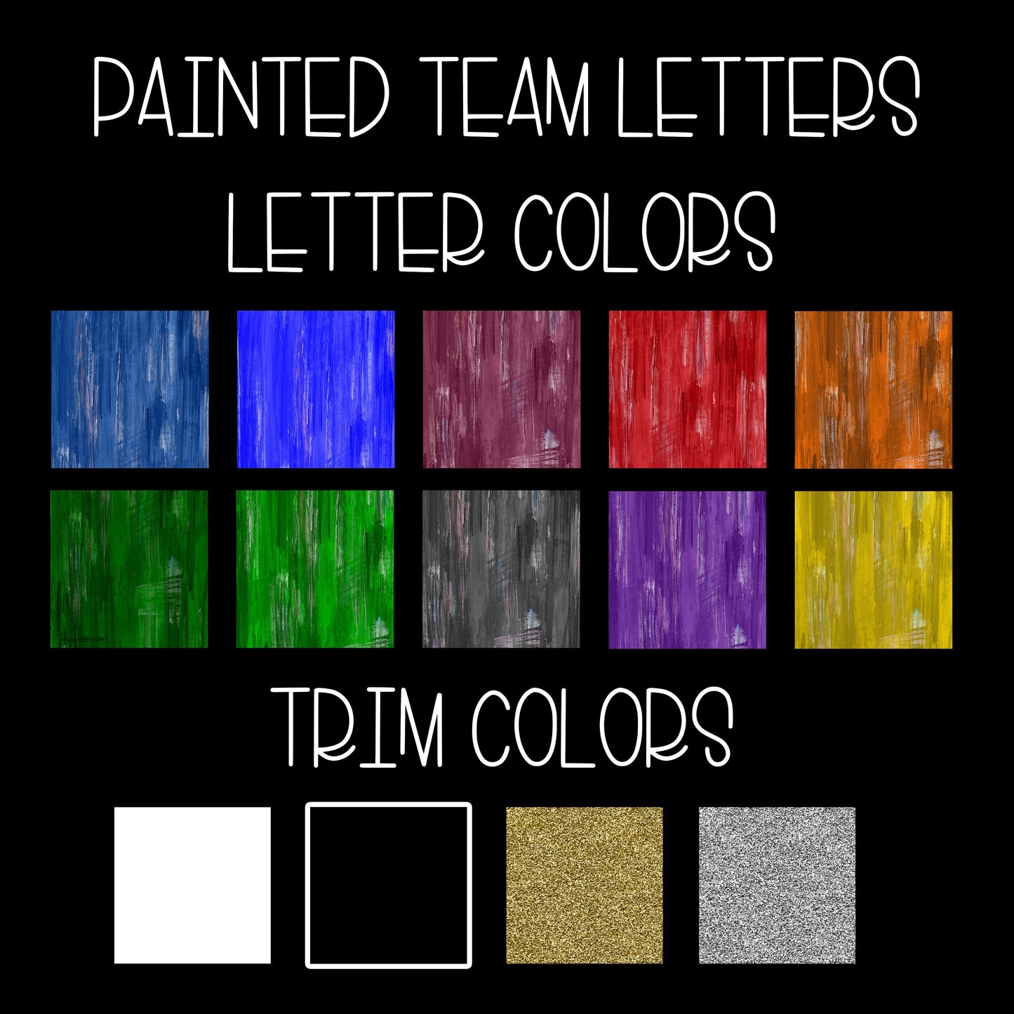 Hand Painted Letter Spirit Shirts