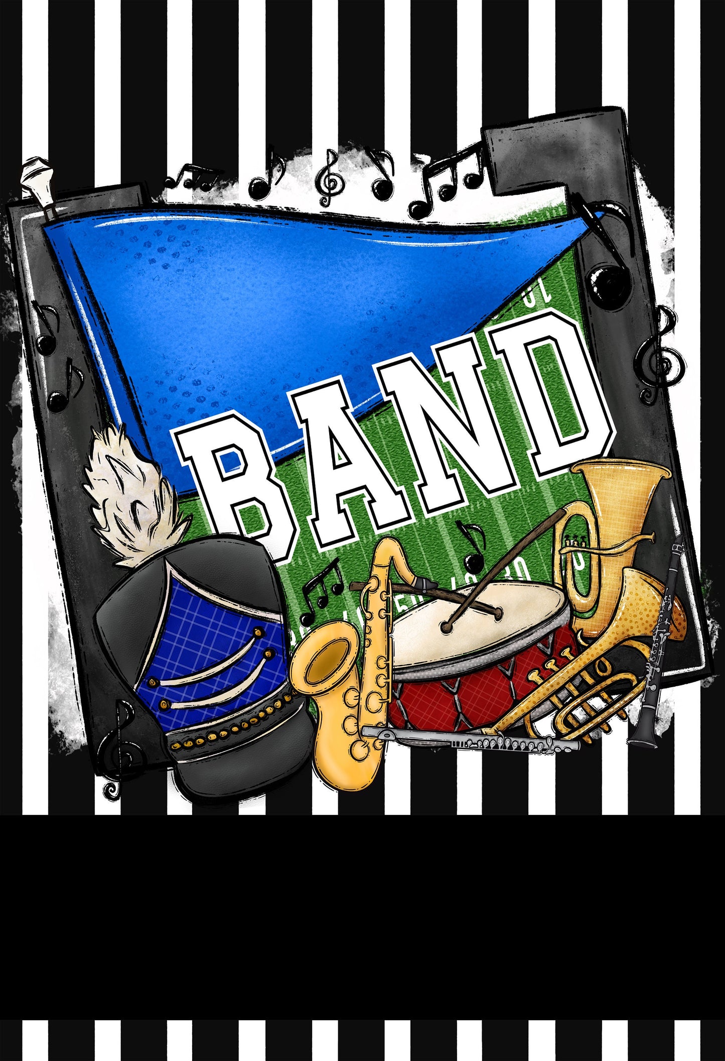 Customizable Band Spirit Garden Flag - Personalize Your Message of Team Spirit!