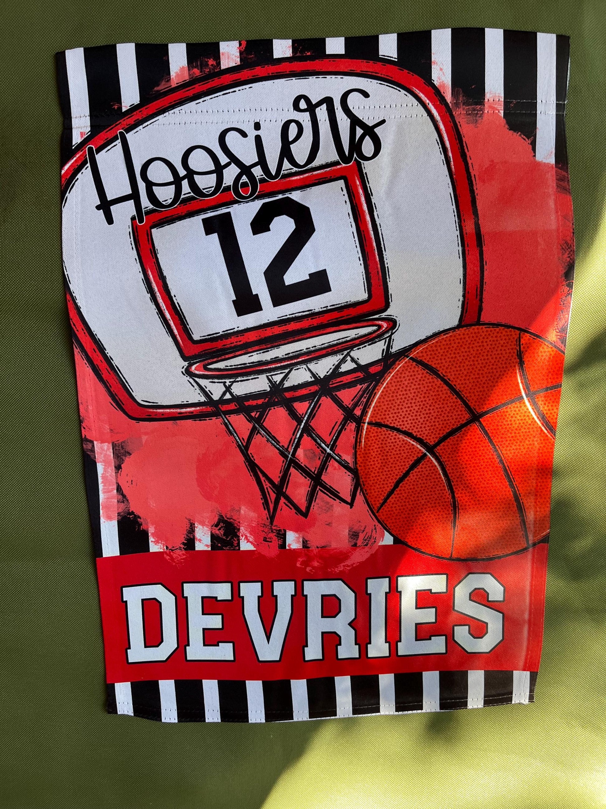 Handcrafted Basketball Spirit Garden Flag - Perfect for Sports Enthusiasts/Sports Mom/basketball fan/Basketball mom