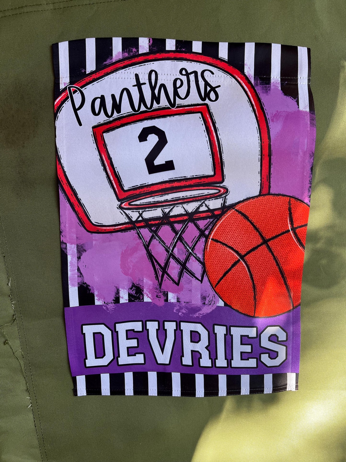 Handcrafted Basketball Spirit Garden Flag - Perfect for Sports Enthusiasts/Sports Mom/basketball fan/Basketball mom