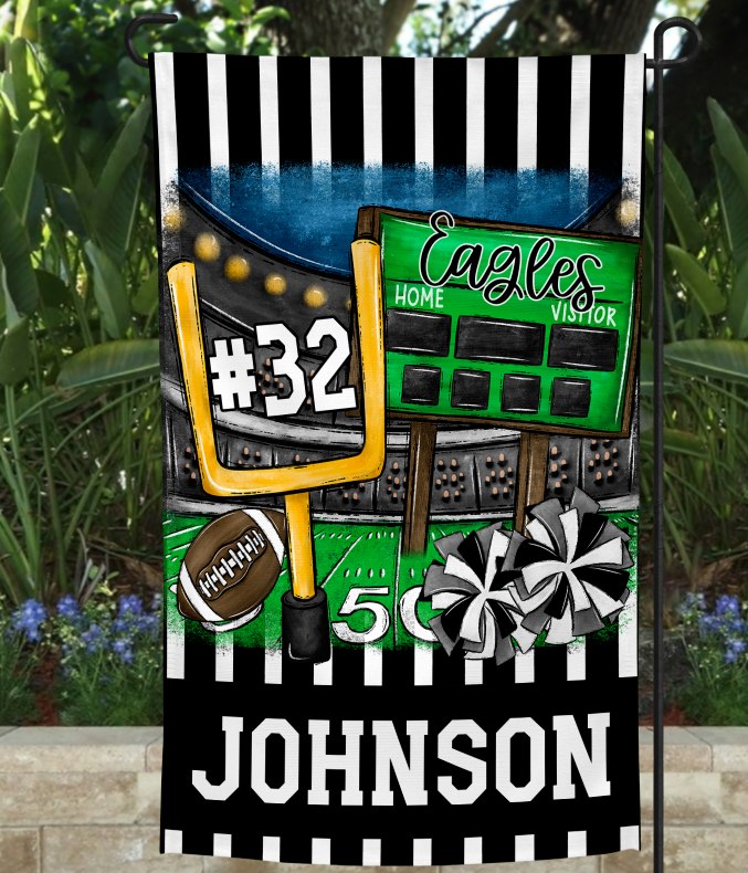 Unleash Your Football Spirit with Double-Sided Garden Flags!