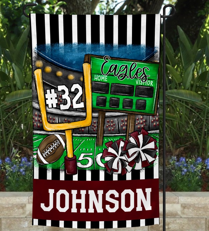 Unleash Your Football Spirit with Double-Sided Garden Flags!