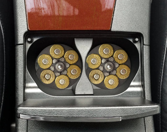 Bullet shattered Tumbler/Gun Lovers/gun tumbler for him/ammo tumbler/gun chamber/bullet tumbler/gun gift/hunting tumbler/gun car coasters